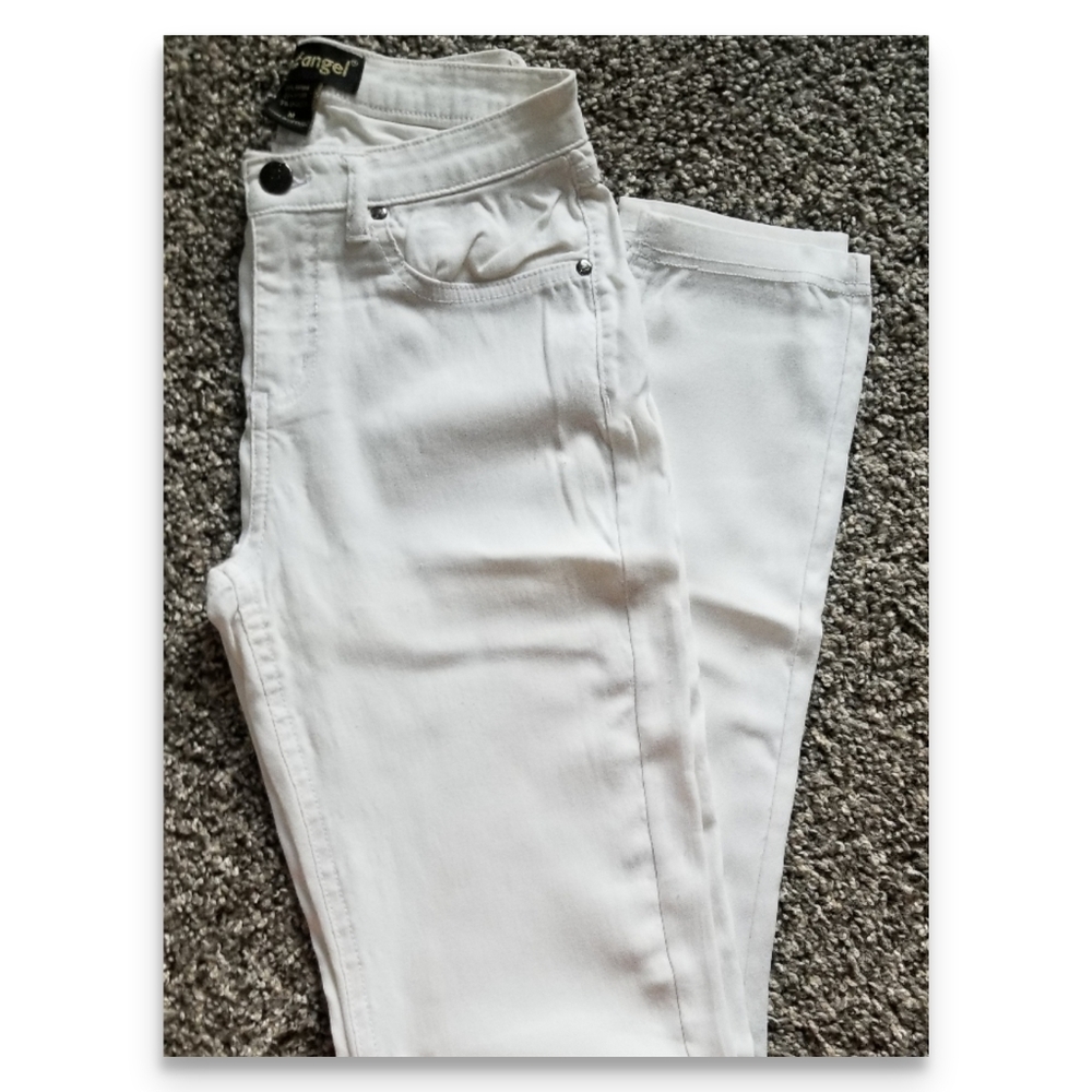 🌹 Like An Angel (Sz M) White Jegging